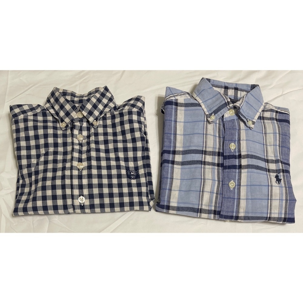 Boy's Ralph Lauren & Chaps Long Sleeve Shirts Size Small 8-10